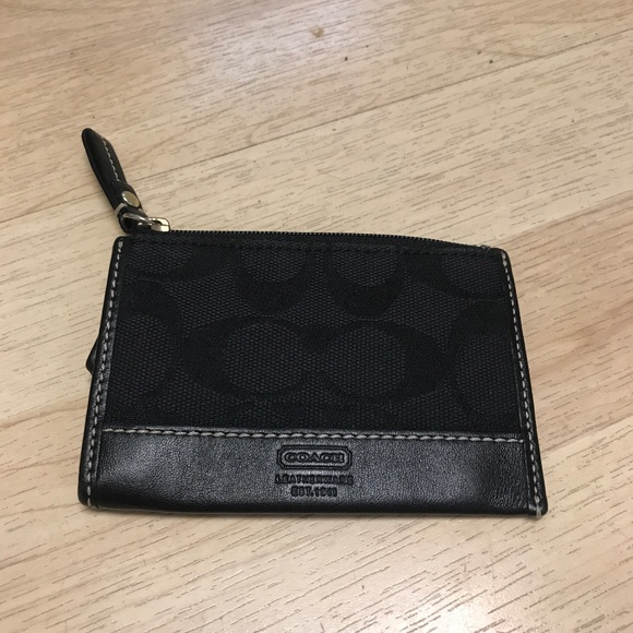 Coach Handbags - Black Coach key /card /coin holder
